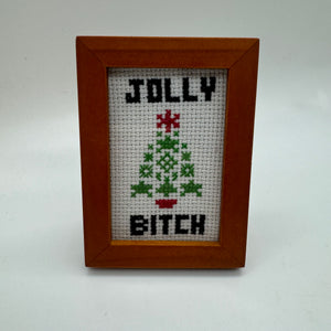 Jolly Bitch Subversive Cross Stitch