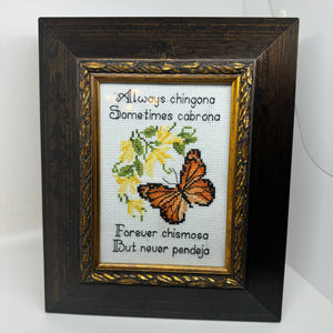 Always chingona vulgar cross stitch