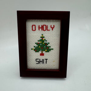 O Holy Shit Subversive Cross Stitch