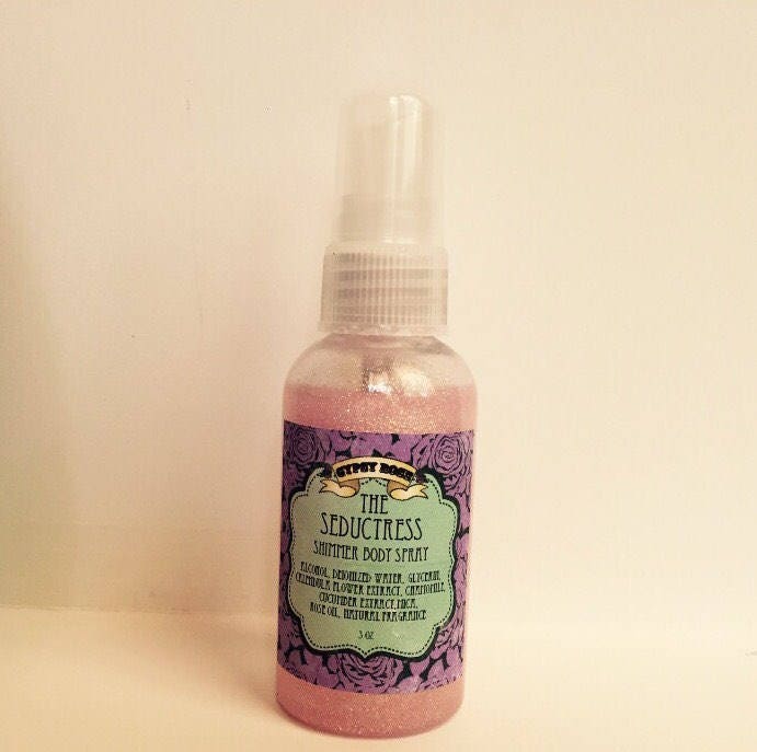 Seductress Shimmer Body Spray Rose Lemon - Gypsy Rose Cosmetics