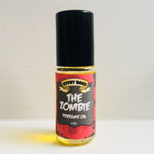 Load image into Gallery viewer, Zombie Limited Edition Halloween Perfume Oil Oakmoss Sandalwood Sage Myrrh- Gypsy Rose Cosmetics
