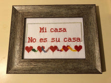 Load image into Gallery viewer, Mi casa no es su casa - naughty vulgar cross stitch crossstitch
