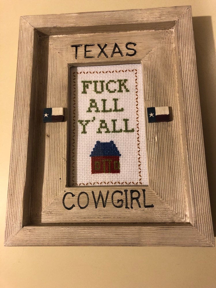 Fuck all y'all -   vulgar cross stitch crossstitch