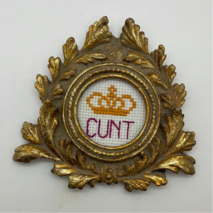 Cunt Magnet - naughty vulgar cross stitch crossstitch