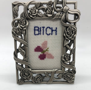 Bitch- naughty vulgar cross stitch crossstitch