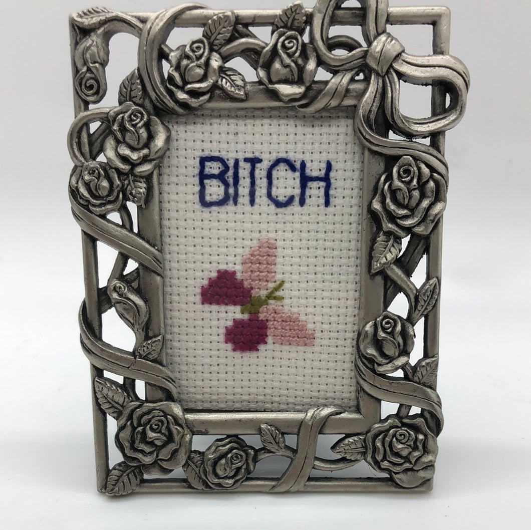 Bitch- naughty vulgar cross stitch crossstitch