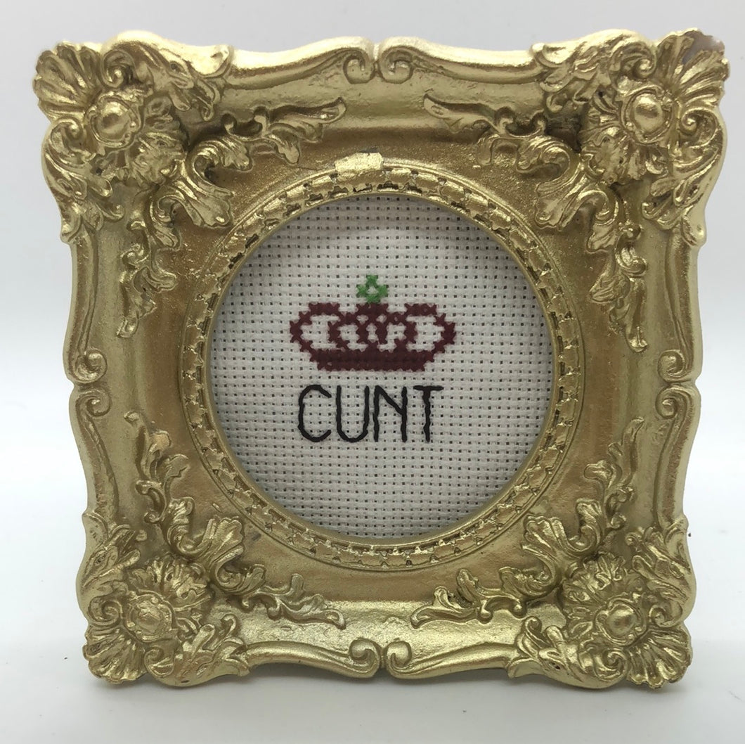 Cunt Bee - naughty vulgar cross stitch crossstitch – Gypsy Rose