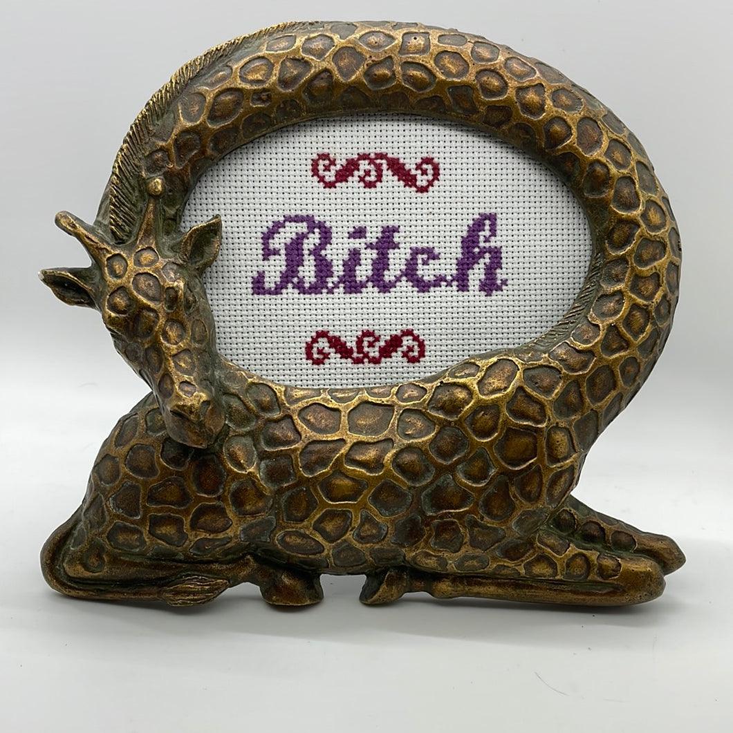 Bitch - vulgar cross stitch crossstitch
